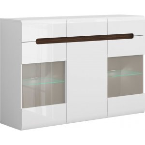 Azteca Trio Sideboard mit LED-Beleuchtung - Wei