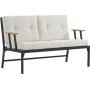 Lotus 2-Sitzer Outdoor-Sofa - Schwarz/Beige