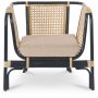 Sessel Marbella - Rattan/schwarz