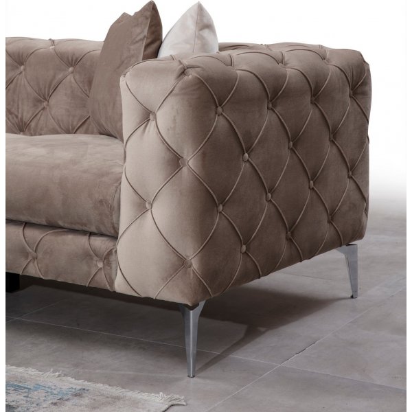 Ecksofa Como - Beige