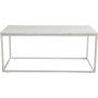 Accent rechteckiger Couchtisch aus Marmor 110 cm - weier Marmor
