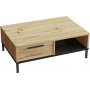 Luvio Couchtisch 18, 90x60 cm - Eiche/Schwarz