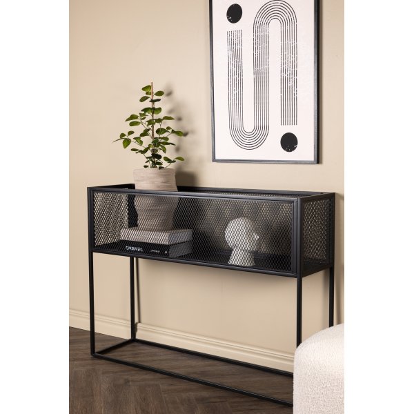 Teo-Reliefregal - Schwarz