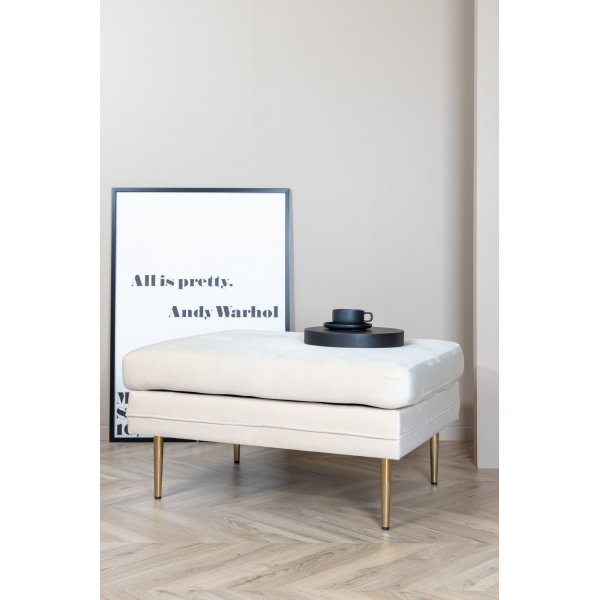 Savanna Pouf - Beige Samt Savanna Pouf - Beige Samt