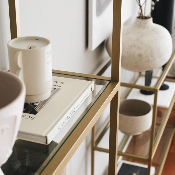 Komma-B�cherregal - Gold