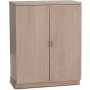 Ebener Schrank in Wei mit glatten Tren