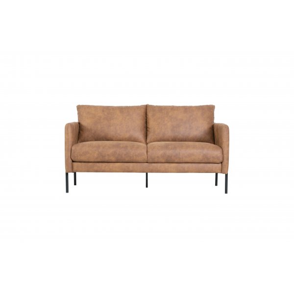 Kingsley 2,5-Sitzer Sofa - Cognac (ko-Leder) + Textilreinigung fr Mbel