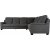 Ecksofa Salem aus grauem Stoff