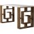Maze Schreibtisch 140x60 cm - Wei/dunkle Eiche