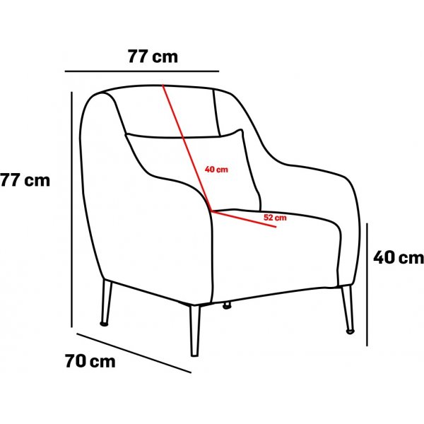 Venus-Sessel - Grau Venus-Sessel - Grau