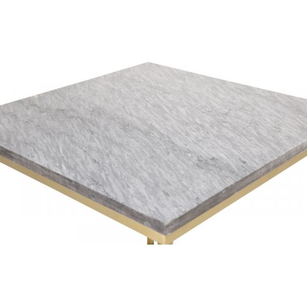 Kvarnbacken Beistelltisch 50 x 50 cm - Grau/Messing