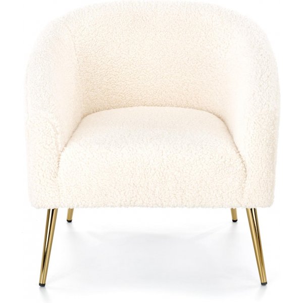 Bandera Sessel - Cremeweiß/Gold Bandera Sessel - Cremeweiß/Gold