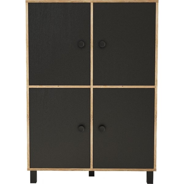 Vilamo Schrank 45 - Kiefer/schwarz