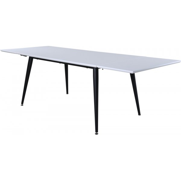 Hendry Esstisch 150-240 cm - Weiß/Schwarz Hendry Esstisch 150-240 cm - Weiß/Schwarz