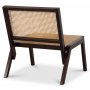 Rizz Sessel - Mahagoni / Helles Rattan