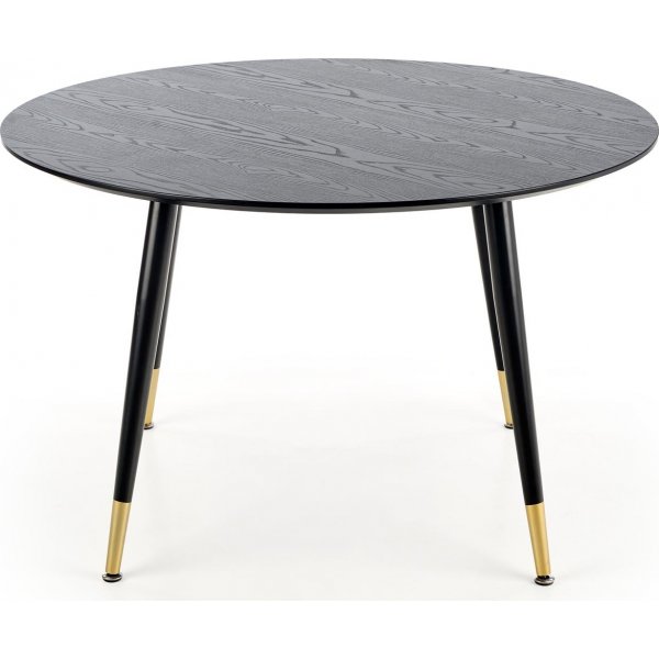 Liam Esstisch 120 cm - Schwarz/Gold