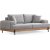 Eti 3-Sitzer-Sofa - Grau/Eiche