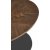 Delphi Beistelltisch 48 x 26 cm - Walnuss/Schwarz