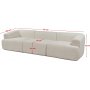Sofia 3-Sitzer-Sofa - Wei