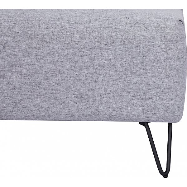 Graues 2-Sitzer-Schlafsofa Zenia