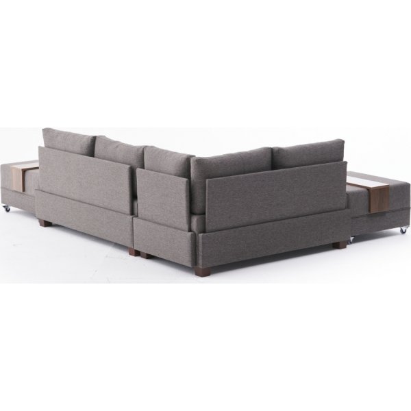 Ecksofa Fly - Braun