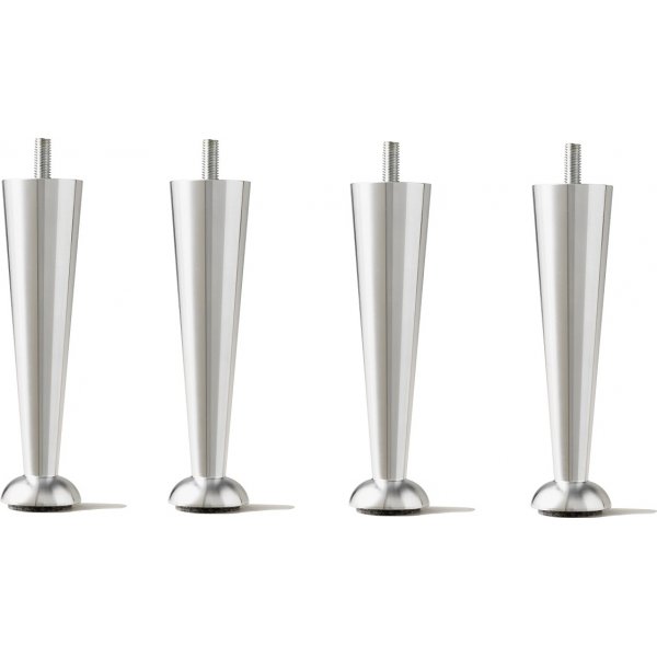 Champange Bettbeine aus Metall - 4er-Pack