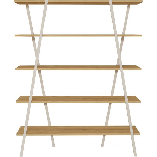 Gutes Bcherregal - Saphireiche/Wei