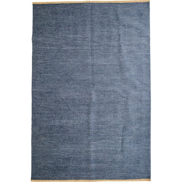 Wollteppich Ryder - blaue Wolle