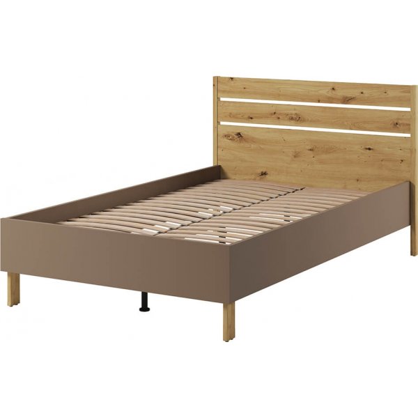 Lenny Bettgestell 120 x 200 cm - Artisan Eiche/Beige/Trüffel Lenny Bettgestell 120 x 200 cm - Artisan Eiche/Beige/Trüffel