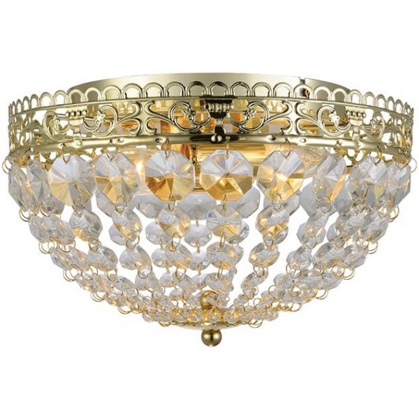 Saxholm Kristall-Decke - Gold/Kristall