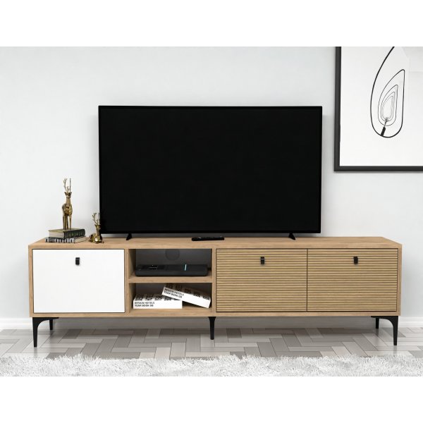 Vision TV-Stnder - Wei/Eiche