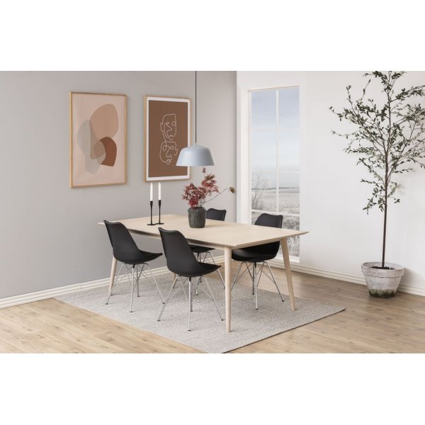 Eris Esszimmerstuhl - Schwarz/Chrom Eris Esszimmerstuhl - Schwarz/Chrom