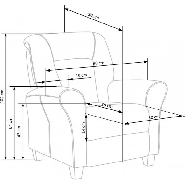 Sessel Jonette - Grau Sessel Jonette - Grau