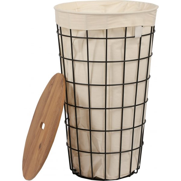 Hazel Wäschekorb - Eiche/Schwarz Hazel Wäschekorb - Eiche/Schwarz