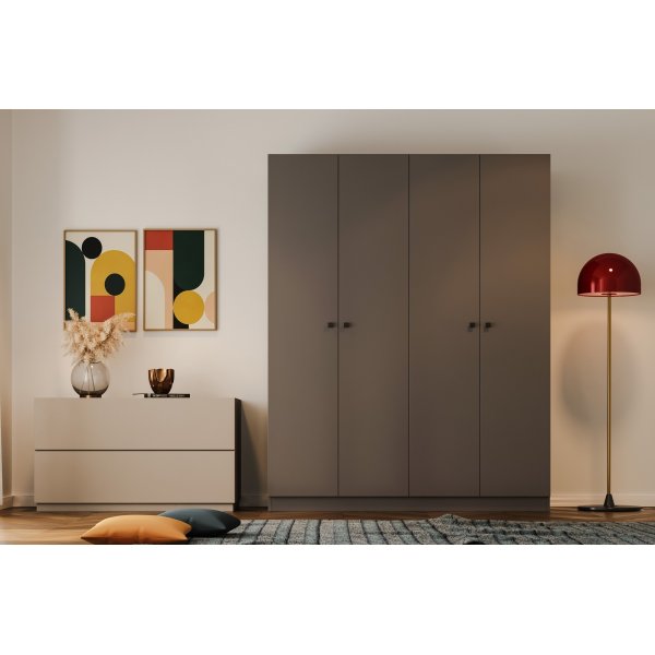 Königlicher Kleiderschrank - Anthrazit Königlicher Kleiderschrank - Anthrazit