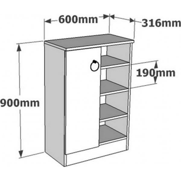 Delfi Schuhschrank - Saphir Delfi Schuhschrank - Saphir