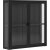 Brisbane Wandschrank 80x18x80 cm - Schwarz