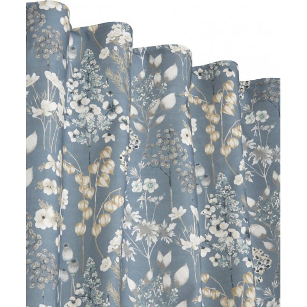 Holzvorhang 2er-Pack 2 x 135 x 280 cm - Blaugrau