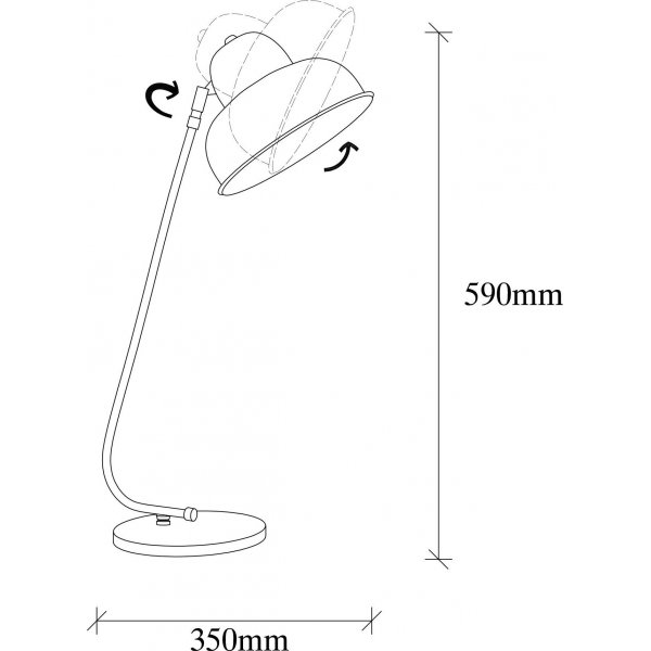 Bergamo Tischlampe - Gold