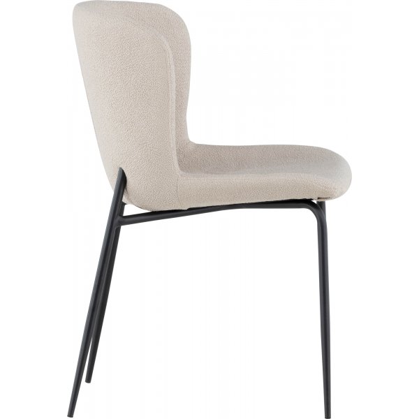 Modesto Esszimmerstuhl - Beigefarbenes Boucl