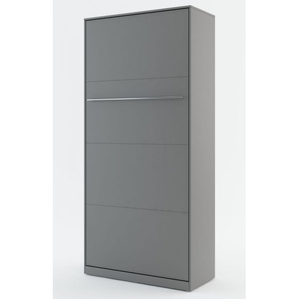 Bettschrank compact living Vertical (Klappbett 90x200 cm) - Grau
