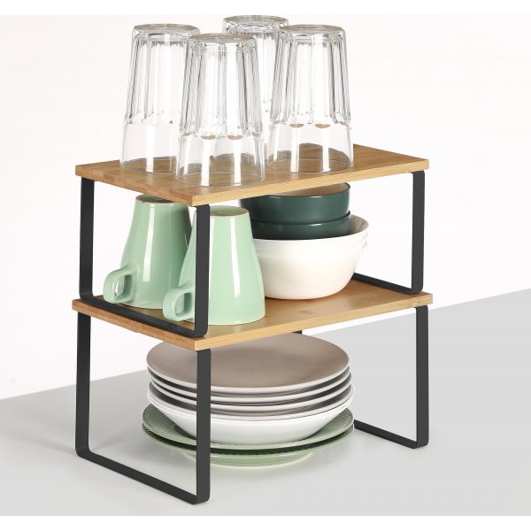 Spezia Gewrzregal, 2 Stck - Beige/Schwarz