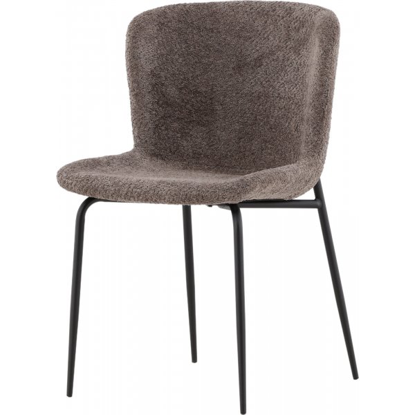 Modesto Esszimmerstuhl - Braunes Bouclé Modesto Esszimmerstuhl - Braunes Bouclé