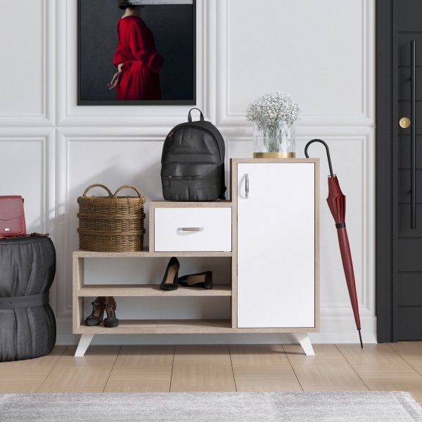 Retro Schuhschrank - Beige