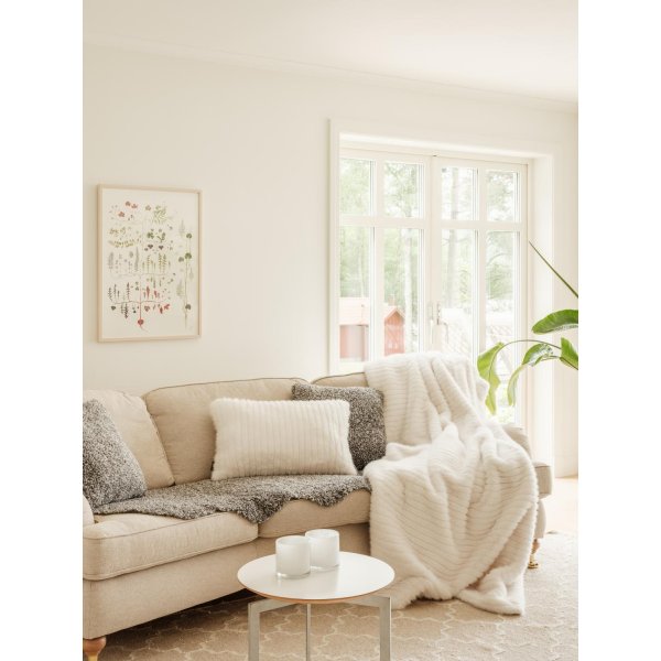 Grace Plaid 140 x 220 cm - Elfenbein Grace Plaid 140 x 220 cm - Elfenbein