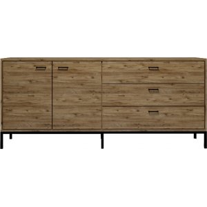 Riga Sideboard - Eiche/schwarz