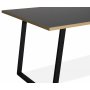 Edge Esstisch 140x90 - Graues Hochdrucklaminat (HPL)