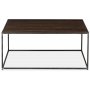Artsome Couchtisch 90x90 cm - Recyceltes Holz / Metall