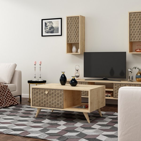 New York Couchtisch 90 x 60 cm - Saphireiche