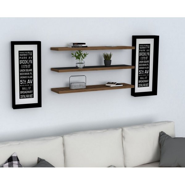 Boss Wandregal - Nussbaum